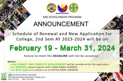 ebd scholarship program|Please be advised that the .